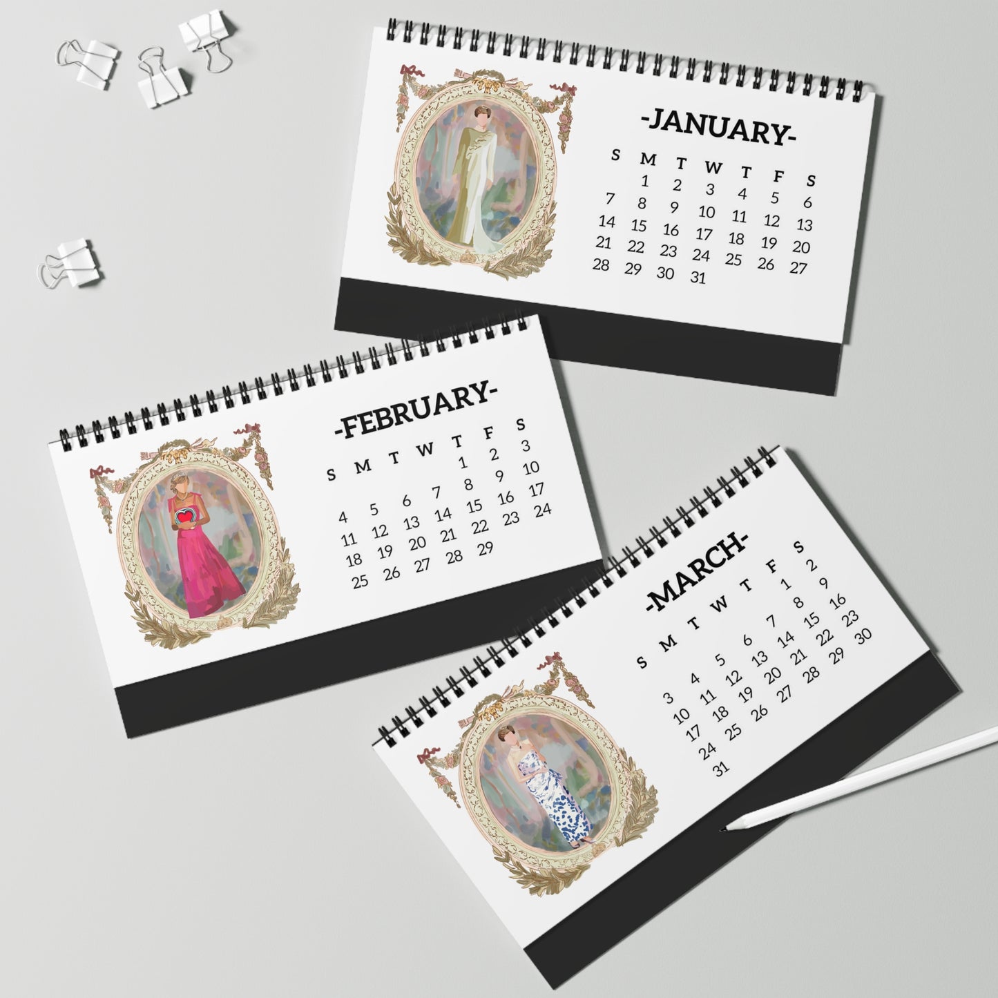 Princess Diana Desk Calendar