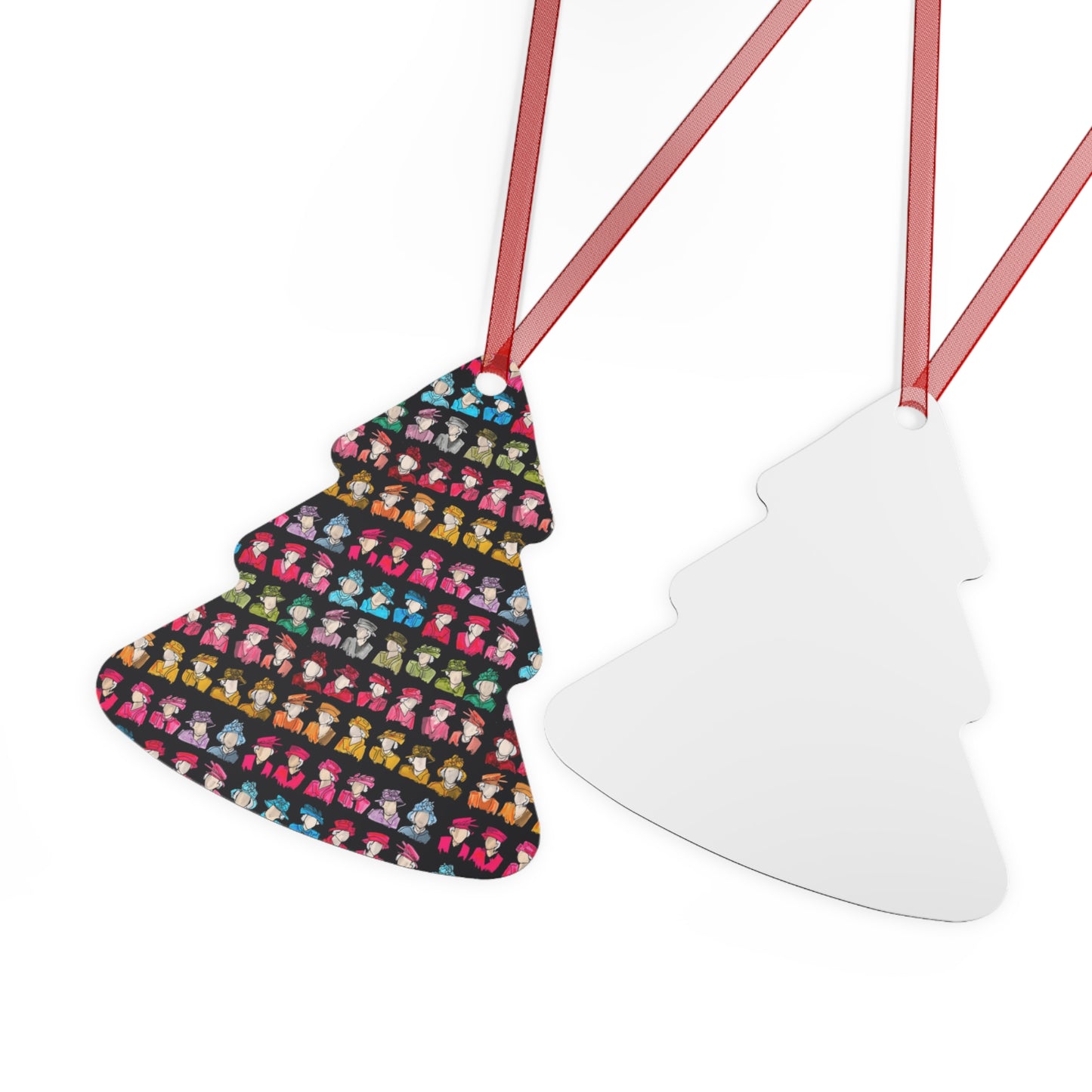 Queen of Hats Bright Metal Ornaments