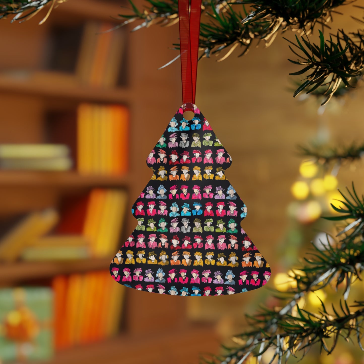 Queen of Hats Bright Metal Ornaments