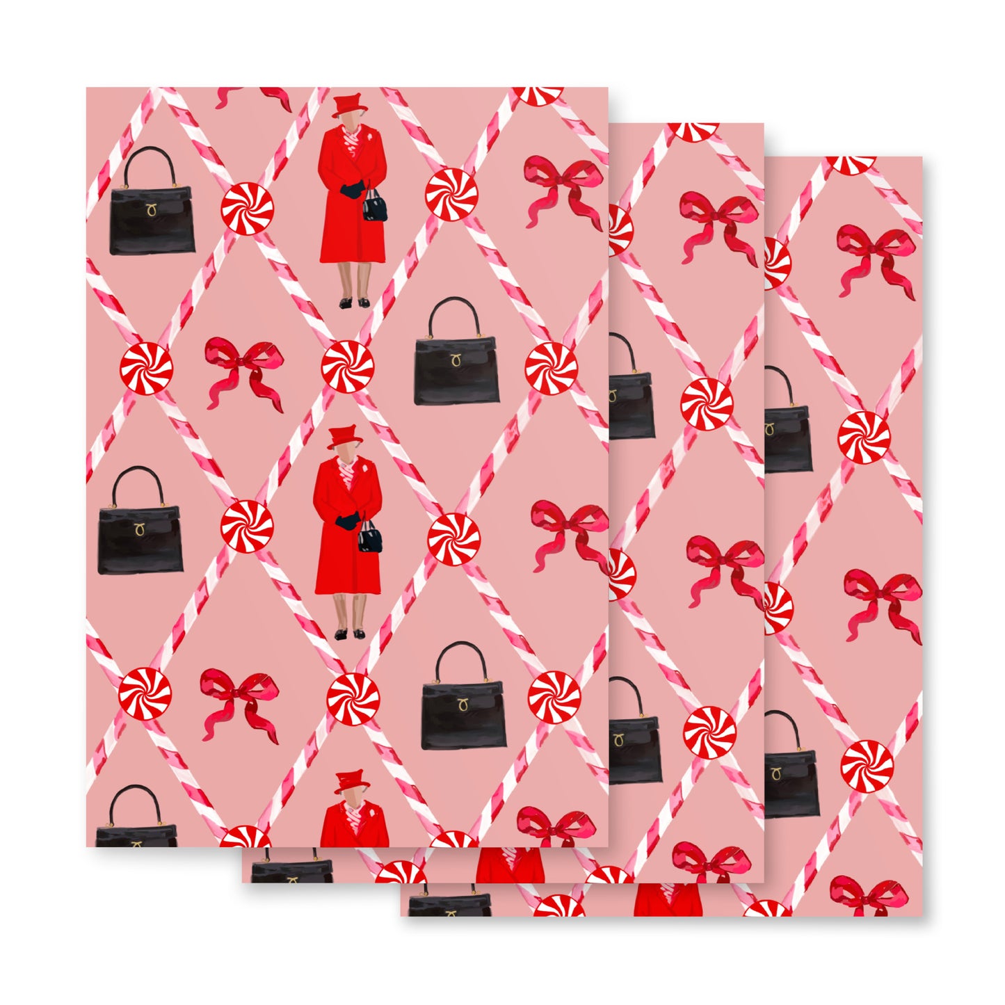 Queen of Christmas Wrapping paper sheets