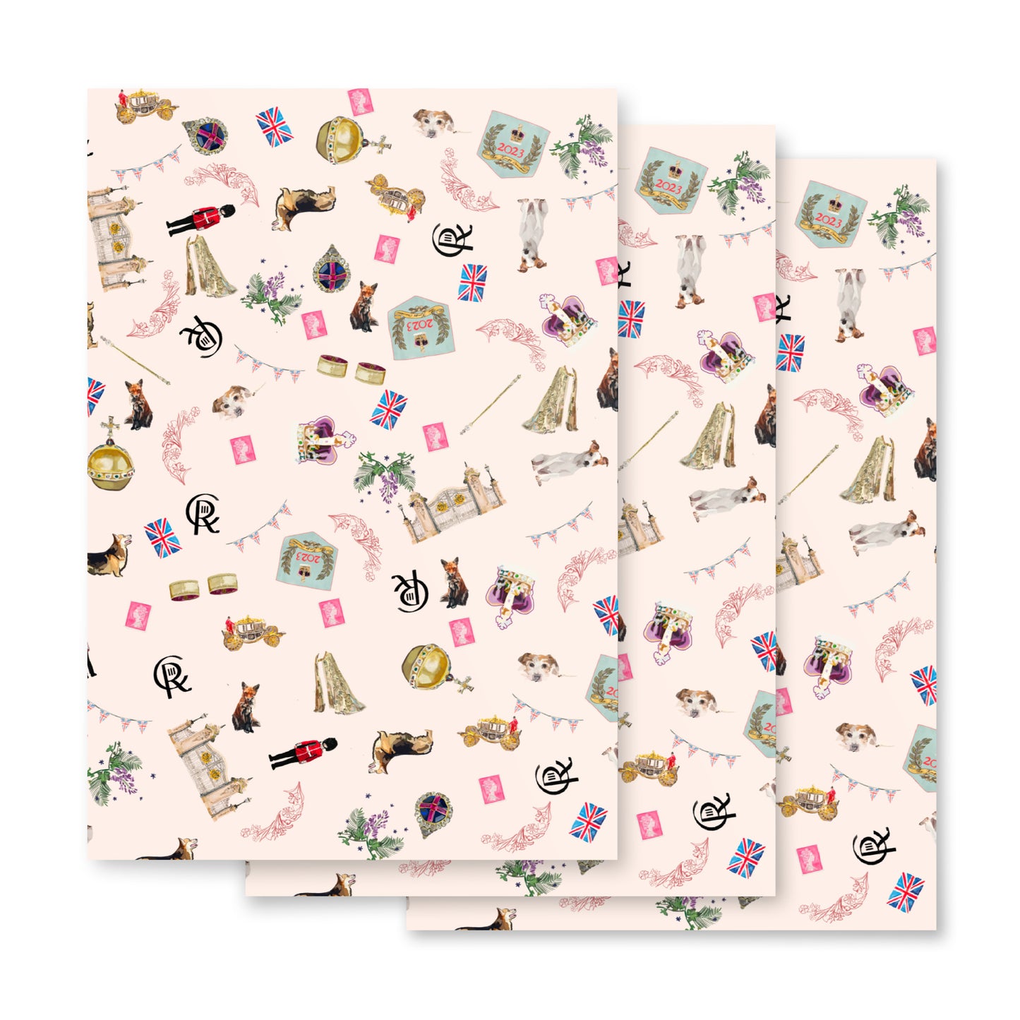 Coronation Wrapping paper sheets