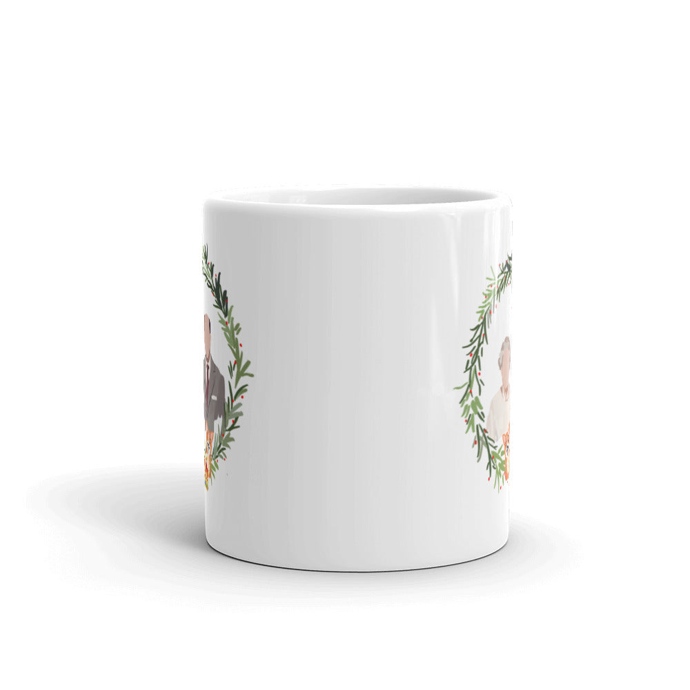 Phillip and Elizabeth White glossy mug