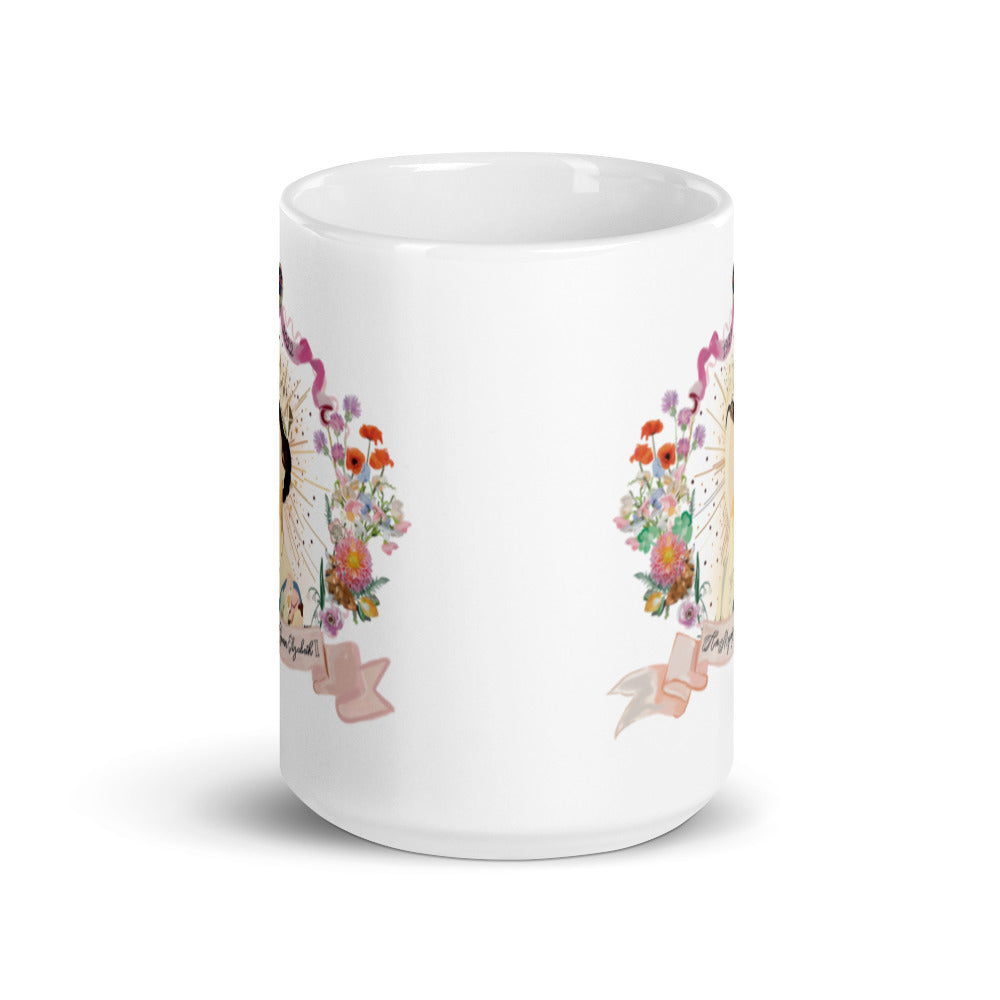 QII Memorial White glossy mug