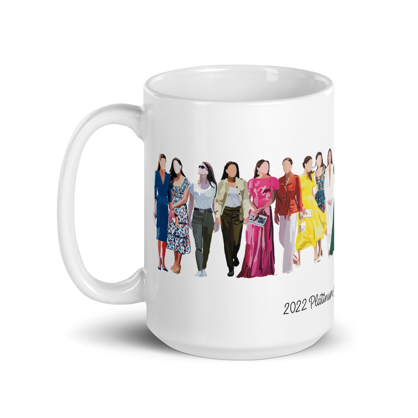 Kate jubilee tour White glossy mug