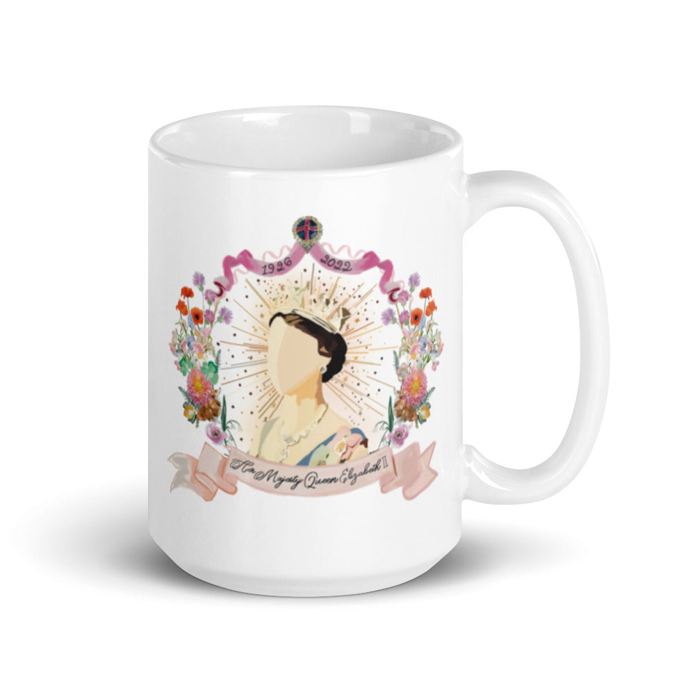 QII Memorial White glossy mug