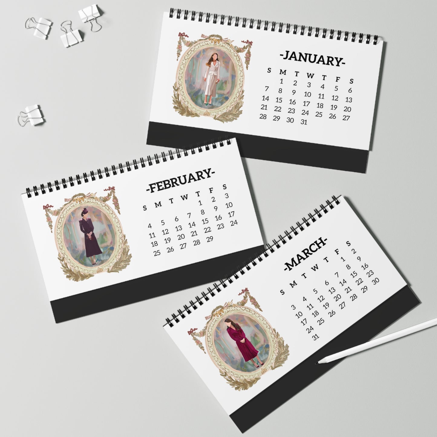 Princess of Wales Desk Calendar