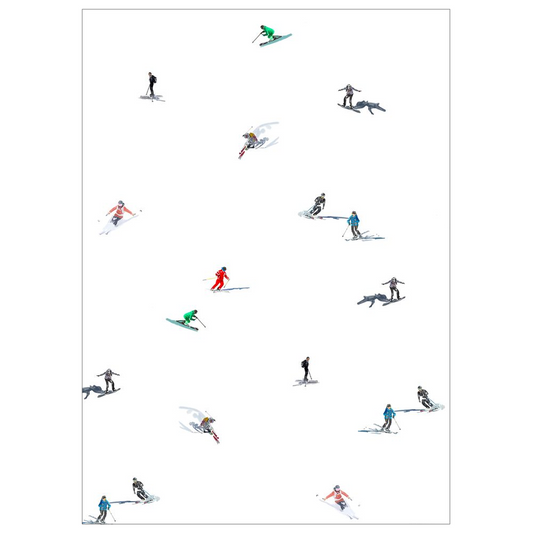 Skiing Flat Cards