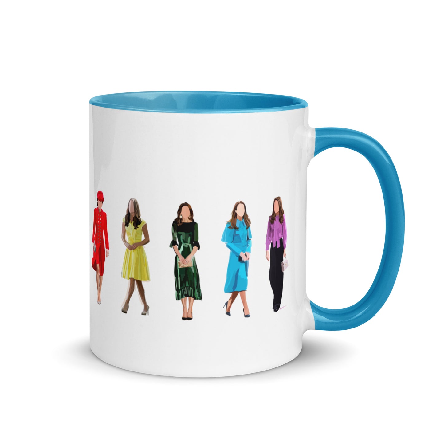 Rainbow Kate Mug with Color Inside