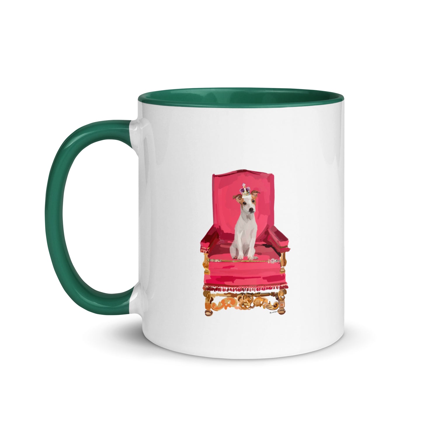 Royal Pup Mug with Color Inside