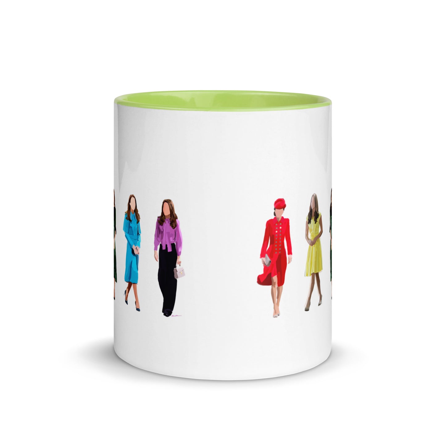 Rainbow Kate Mug with Color Inside