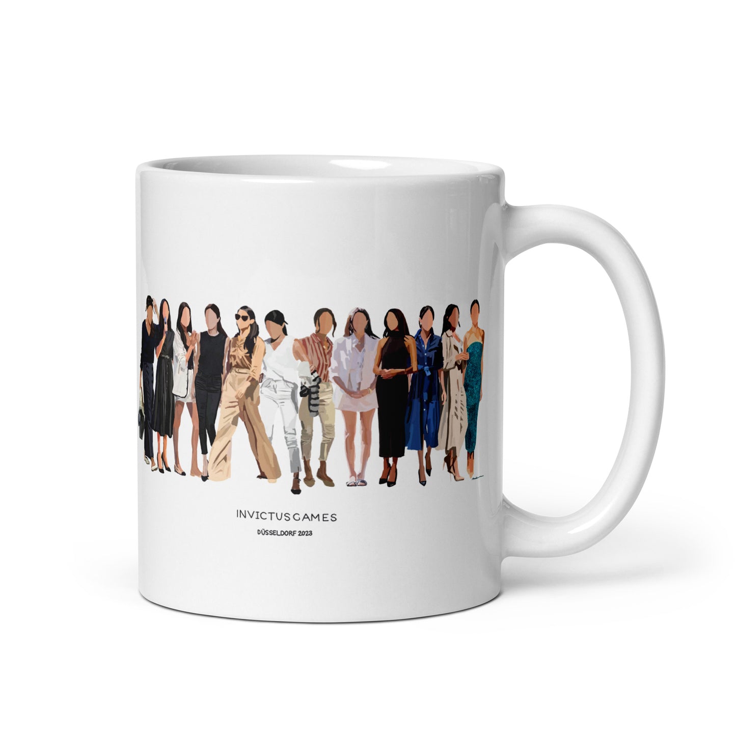 Invictus Games Fashion Moment White glossy mug