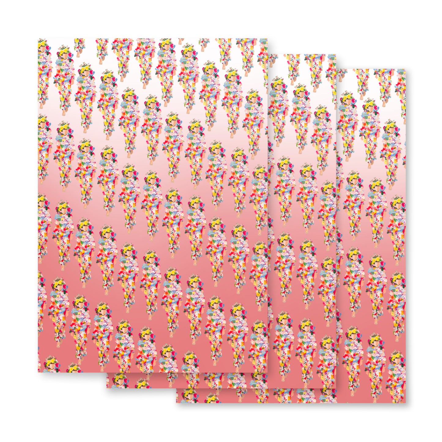 Fashion floras Wrapping paper sheets