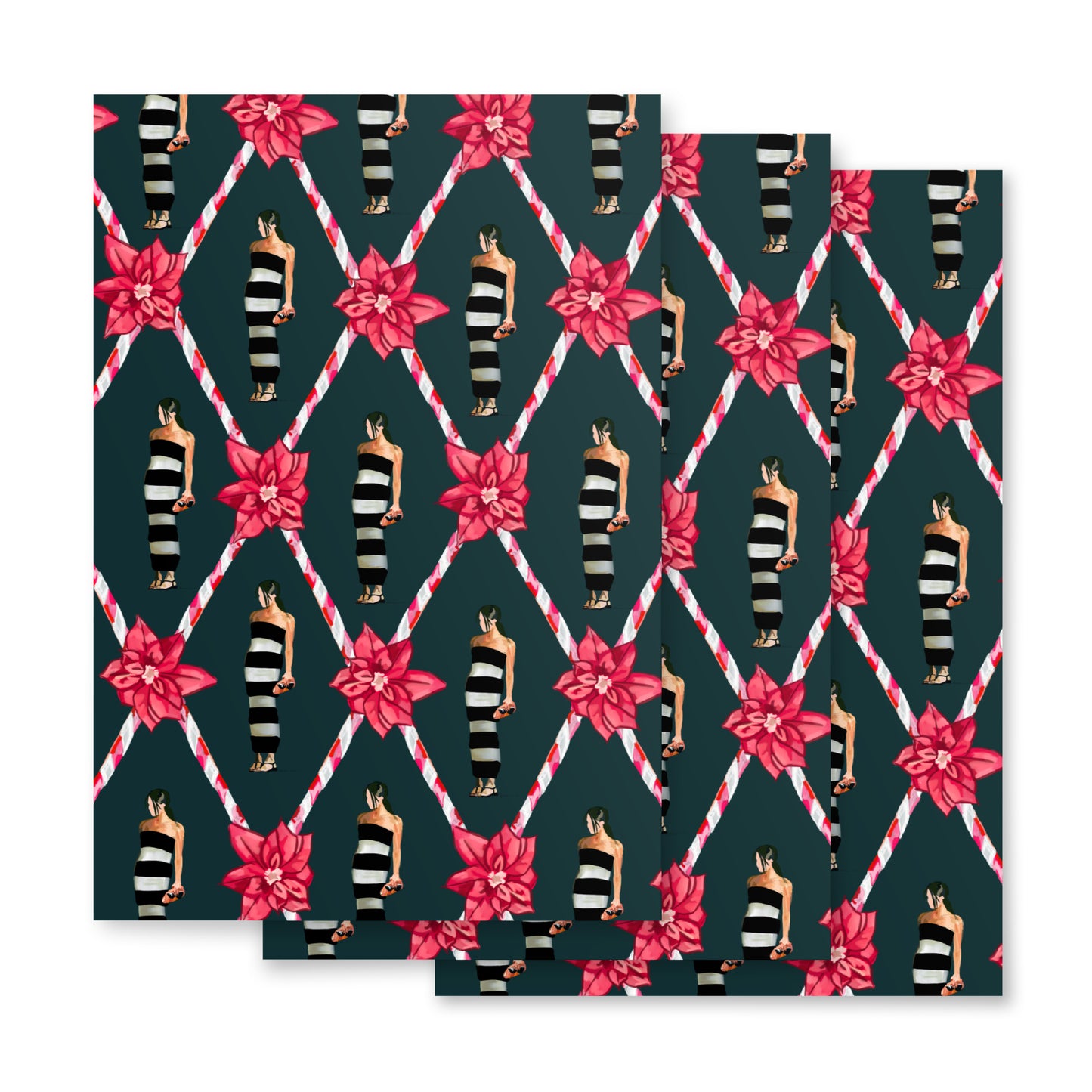 Christmas Meg Wrapping paper sheets