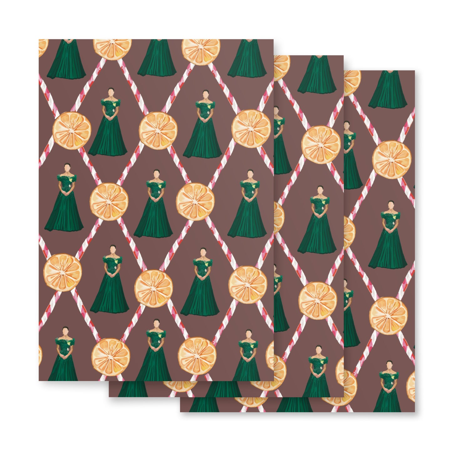 Kate Holiday Wrapping paper sheets