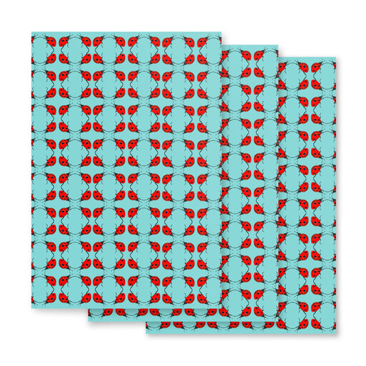 Ladybug Wrapping paper sheets
