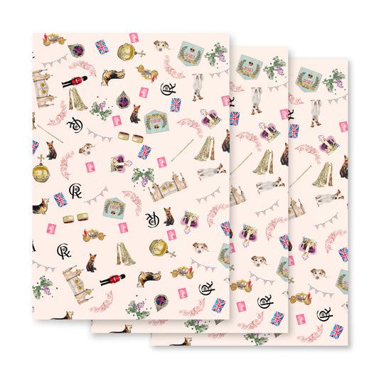 Coronation Wrapping paper sheets