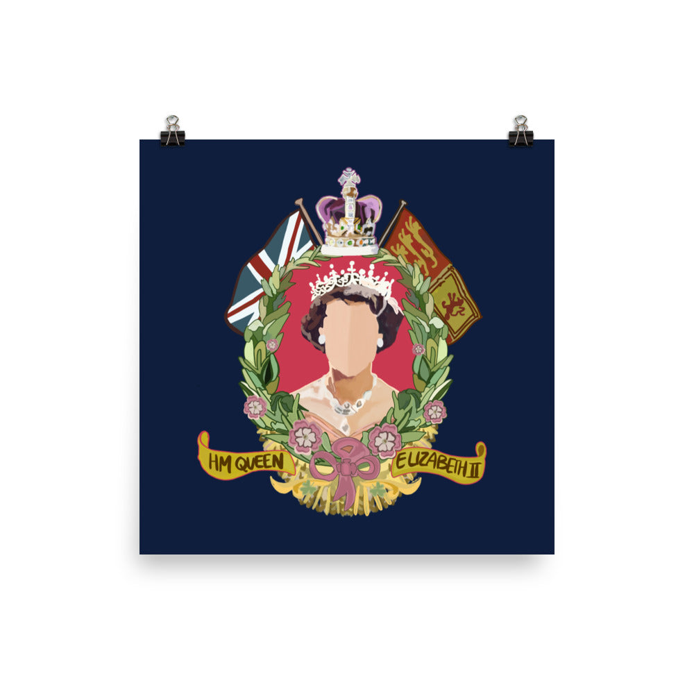 Queen Elizabeth Commemorative Poster