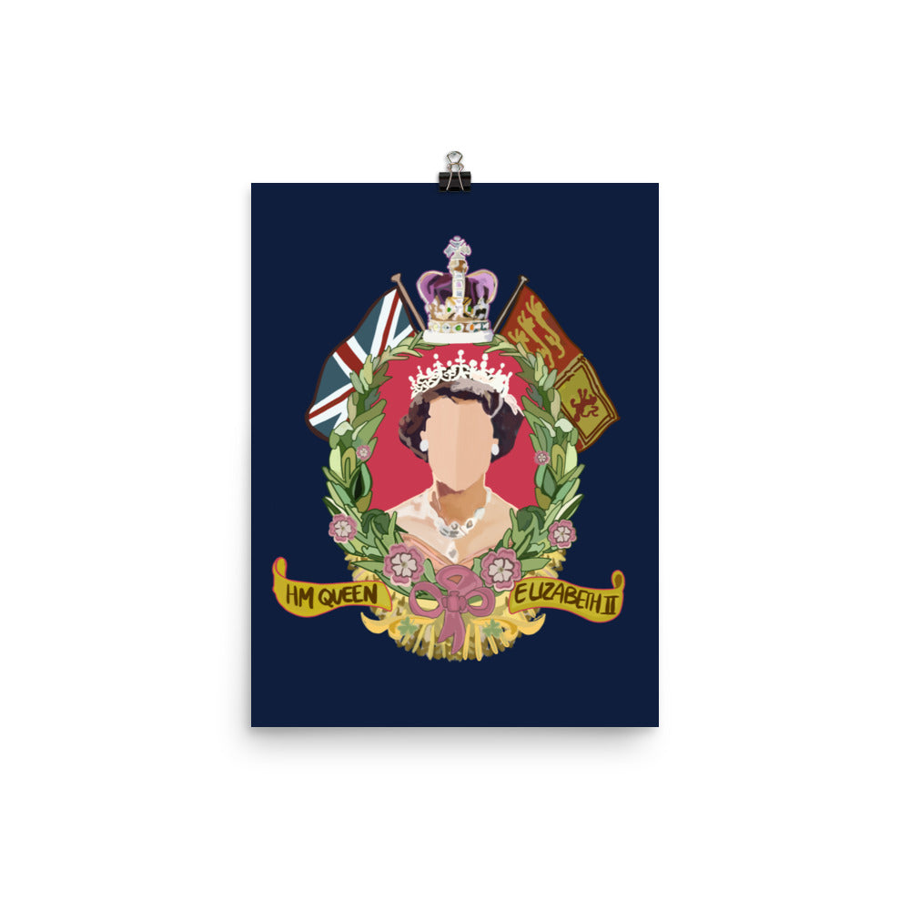 Queen Elizabeth Commemorative Poster