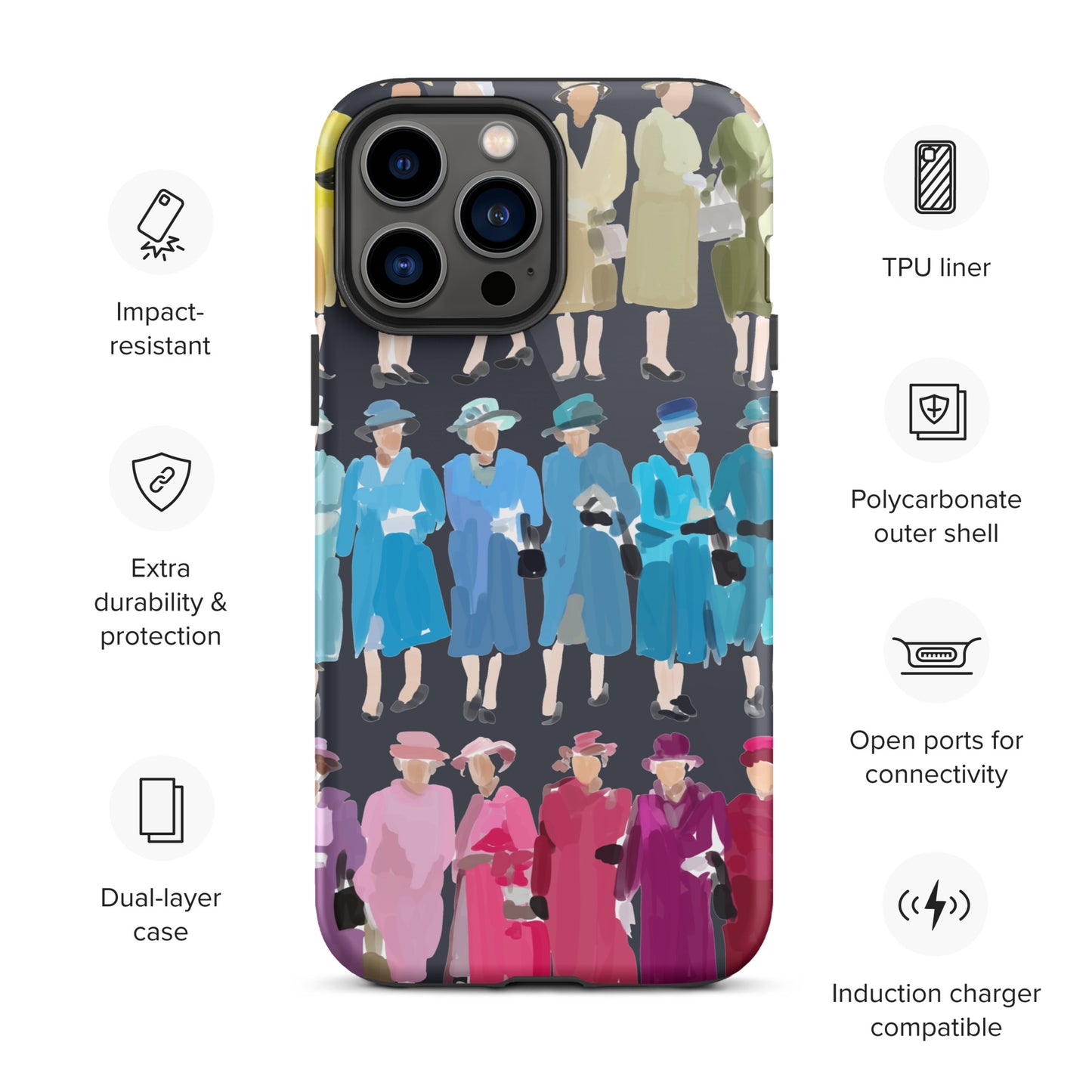Queen of Coats Large Tough iPhone case