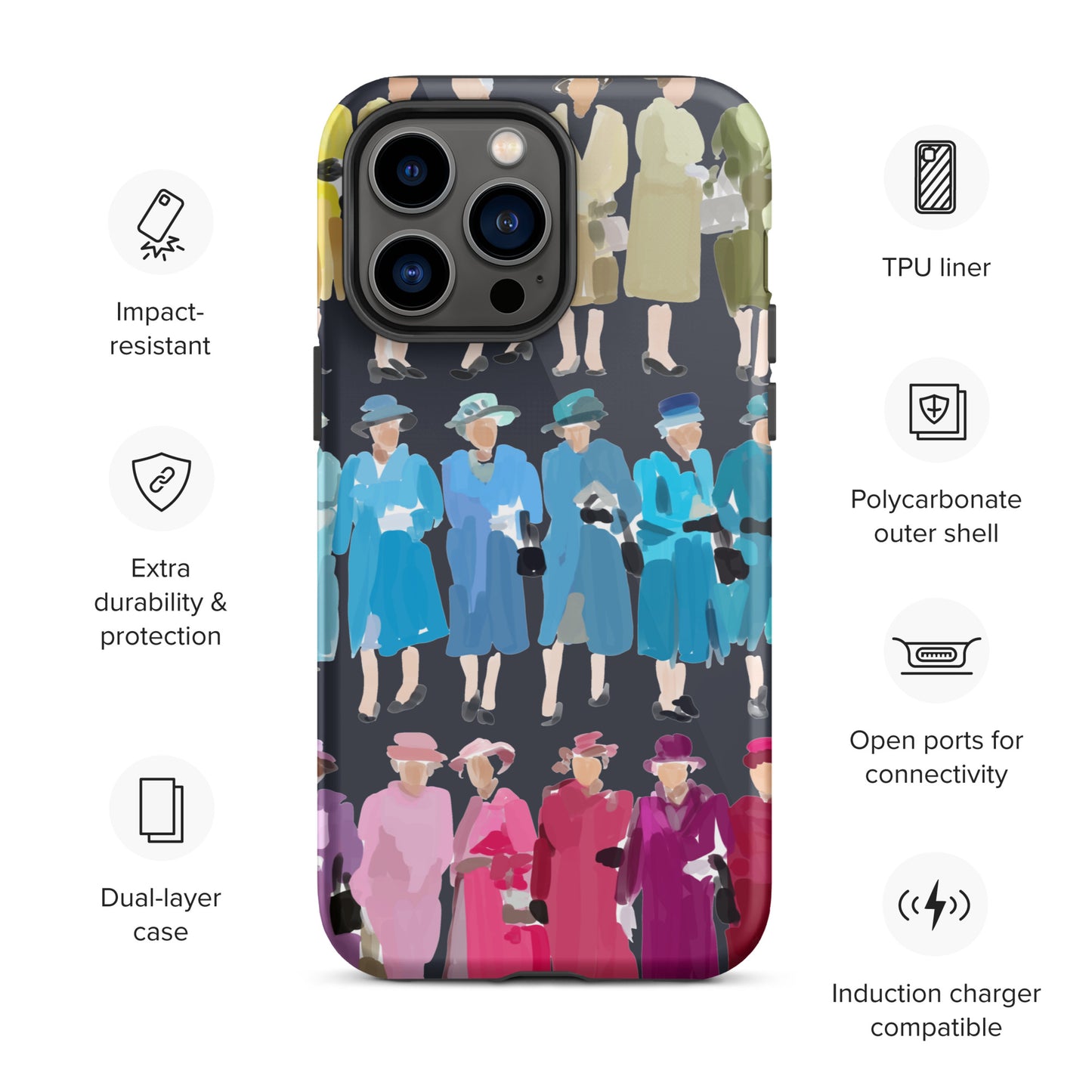 Queen of Coats Large Tough iPhone case