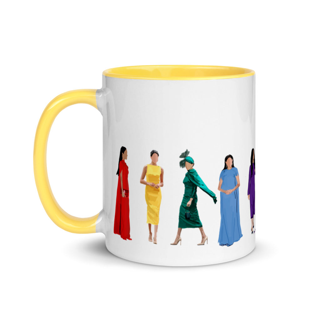 Rainbow Meg Mug with Color Inside